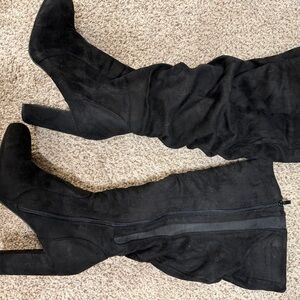 Wide Calf  Black Women's Boots